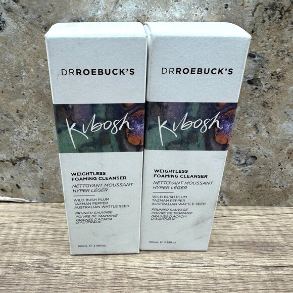 Lot Of 2 DR Roebuck’s KIBOSH Weightless Foaming Cleanser 3.38 fl oz/100ml - Picture 1 of 12